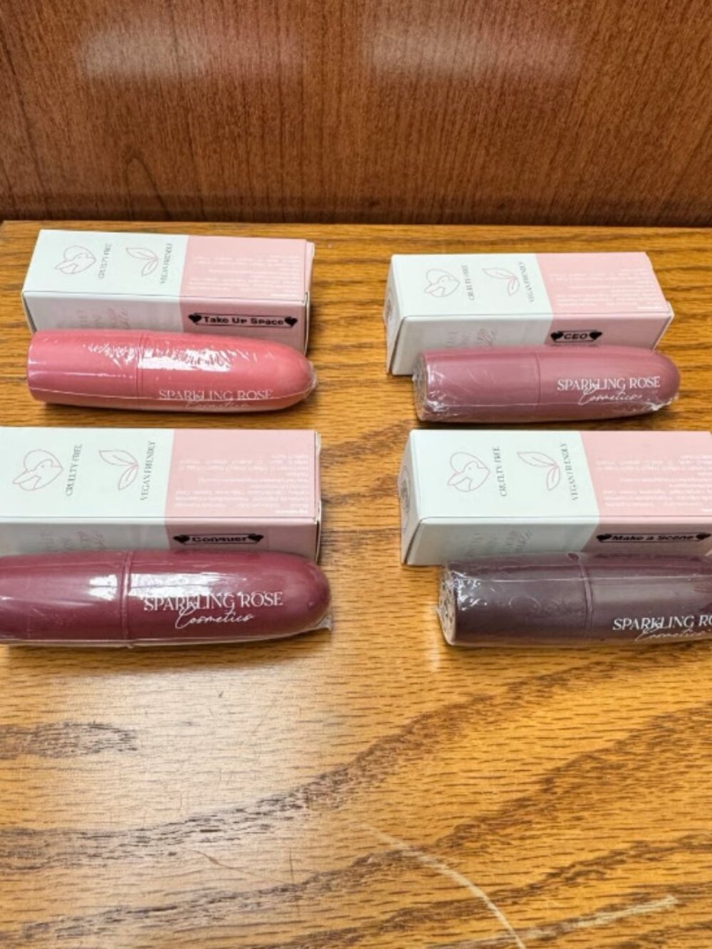 Sparkling Rose Matte Lipstick Bundle - 4 Colors